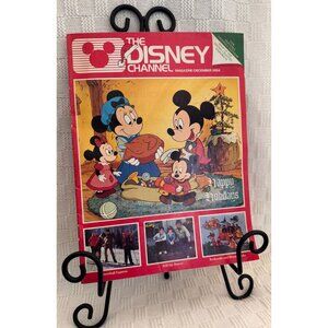 Vintage The Disney Channel Magazine December 1984 Holiday Edition Mickey Mouse D